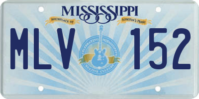 MS license plate MLV152