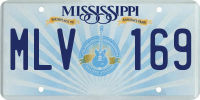 MS license plate MLV169