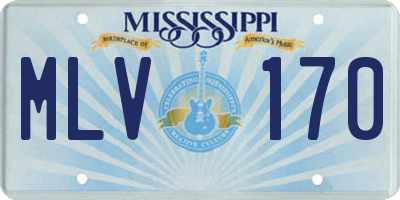 MS license plate MLV170