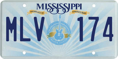 MS license plate MLV174