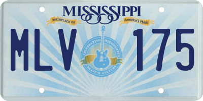 MS license plate MLV175