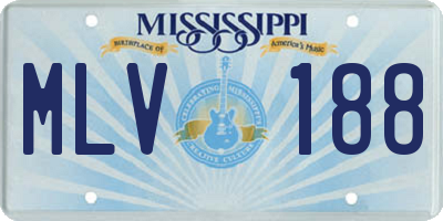 MS license plate MLV188