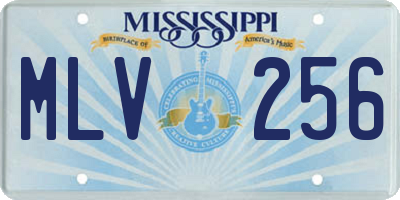 MS license plate MLV256