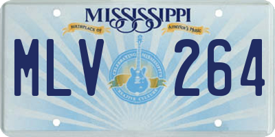 MS license plate MLV264