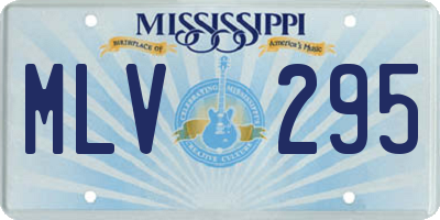 MS license plate MLV295