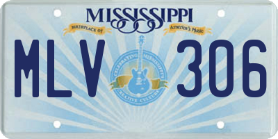 MS license plate MLV306