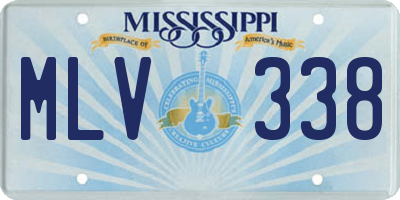 MS license plate MLV338
