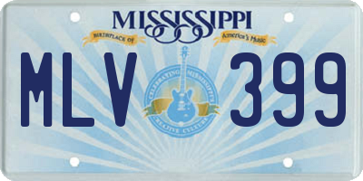 MS license plate MLV399