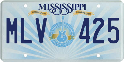 MS license plate MLV425