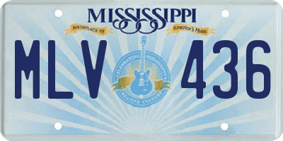 MS license plate MLV436