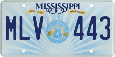 MS license plate MLV443
