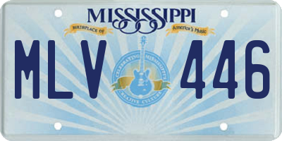 MS license plate MLV446