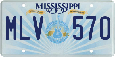 MS license plate MLV570