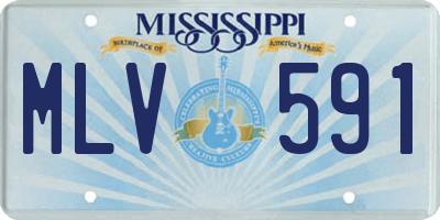 MS license plate MLV591