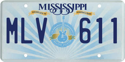 MS license plate MLV611