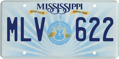 MS license plate MLV622
