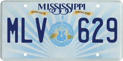 MS license plate MLV629