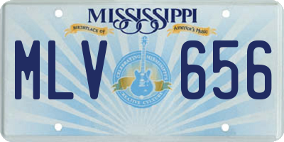 MS license plate MLV656