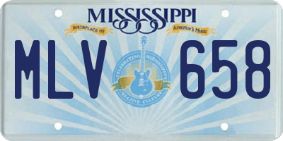 MS license plate MLV658