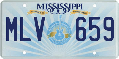 MS license plate MLV659