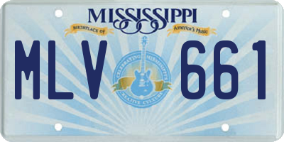 MS license plate MLV661