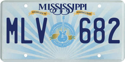 MS license plate MLV682