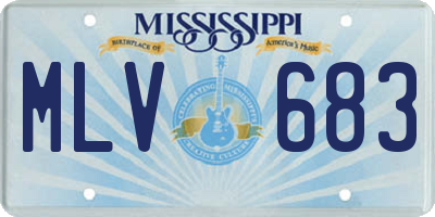 MS license plate MLV683