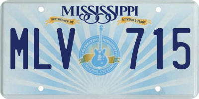 MS license plate MLV715