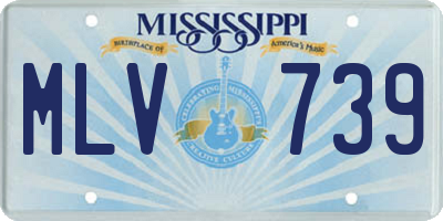 MS license plate MLV739