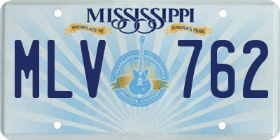 MS license plate MLV762
