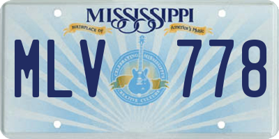MS license plate MLV778