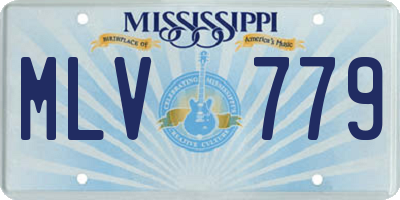 MS license plate MLV779