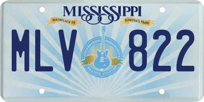 MS license plate MLV822