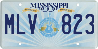 MS license plate MLV823