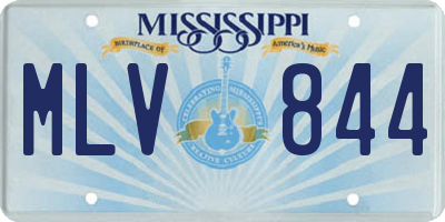 MS license plate MLV844