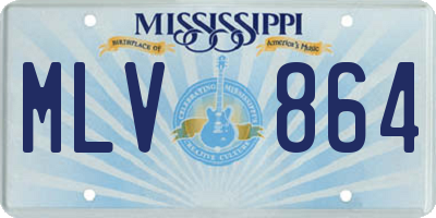 MS license plate MLV864