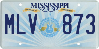 MS license plate MLV873