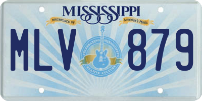 MS license plate MLV879