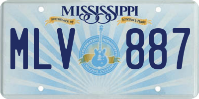 MS license plate MLV887