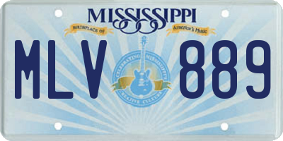 MS license plate MLV889