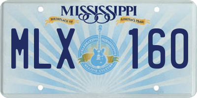 MS license plate MLX160