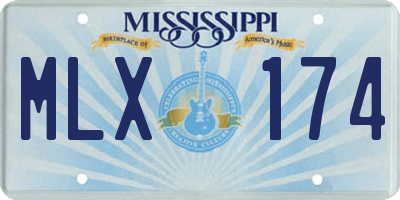 MS license plate MLX174