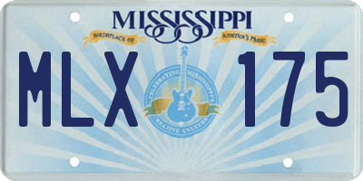 MS license plate MLX175