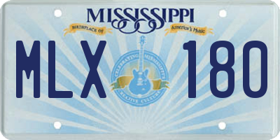 MS license plate MLX180
