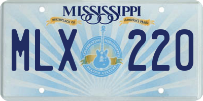 MS license plate MLX220