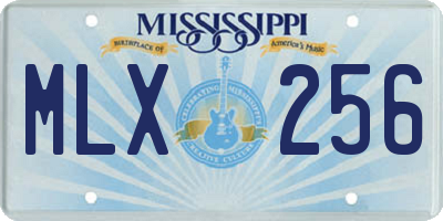 MS license plate MLX256