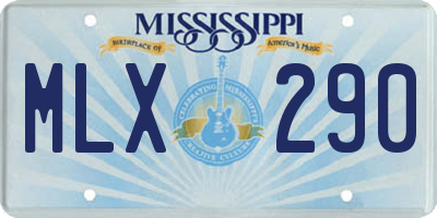MS license plate MLX290