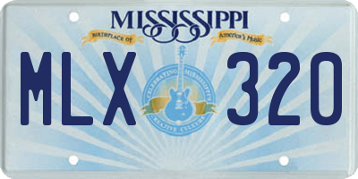 MS license plate MLX320