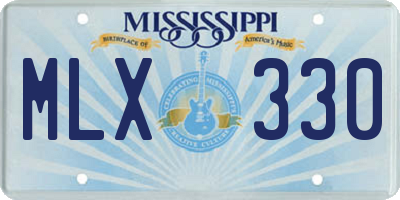 MS license plate MLX330