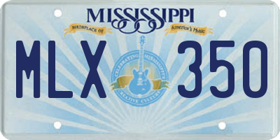 MS license plate MLX350